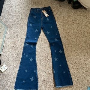 Never worn funky jeans - Nasty Gal